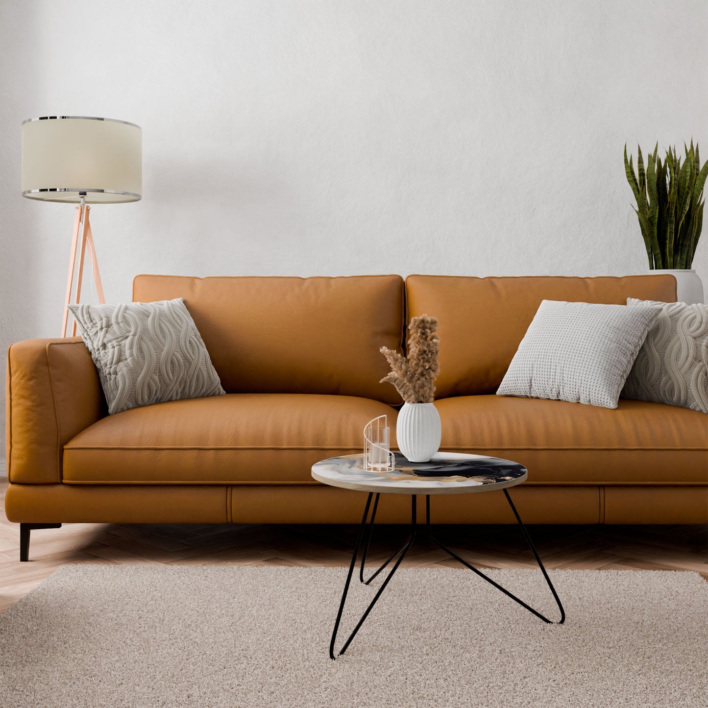 BLACK AND WHITE CONFLUENCE Small Coffee Table