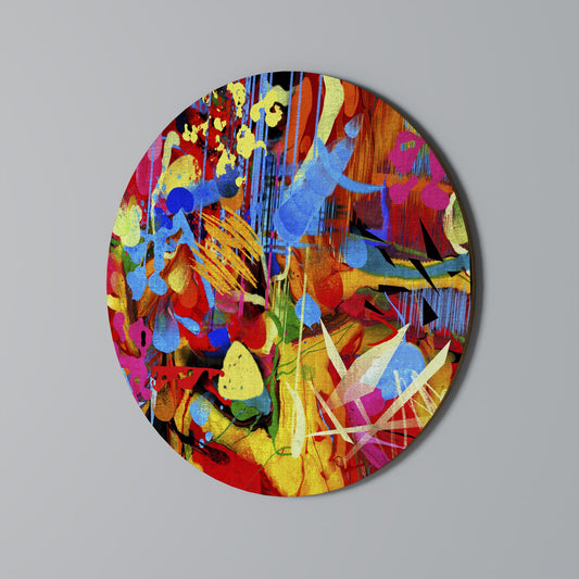 Abstract Rhapsody - Arte murale rotonda