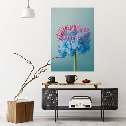 Poster verticale staccabile e attaccabile MISTY BLUE EXPLOSION