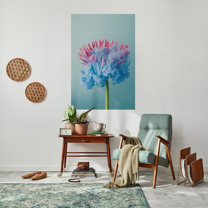 Poster verticale staccabile e attaccabile MISTY BLUE EXPLOSION