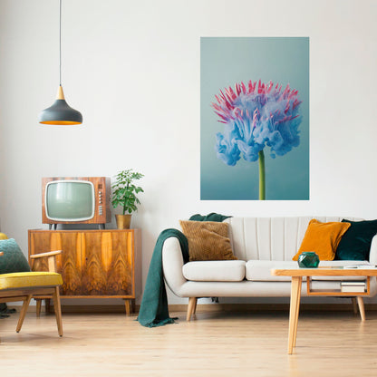 Poster verticale staccabile e attaccabile MISTY BLUE EXPLOSION