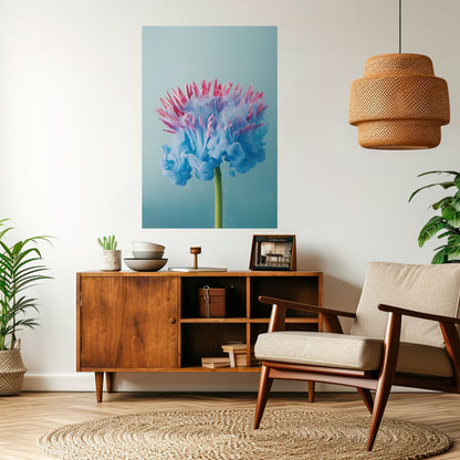 Poster verticale staccabile e attaccabile MISTY BLUE EXPLOSION