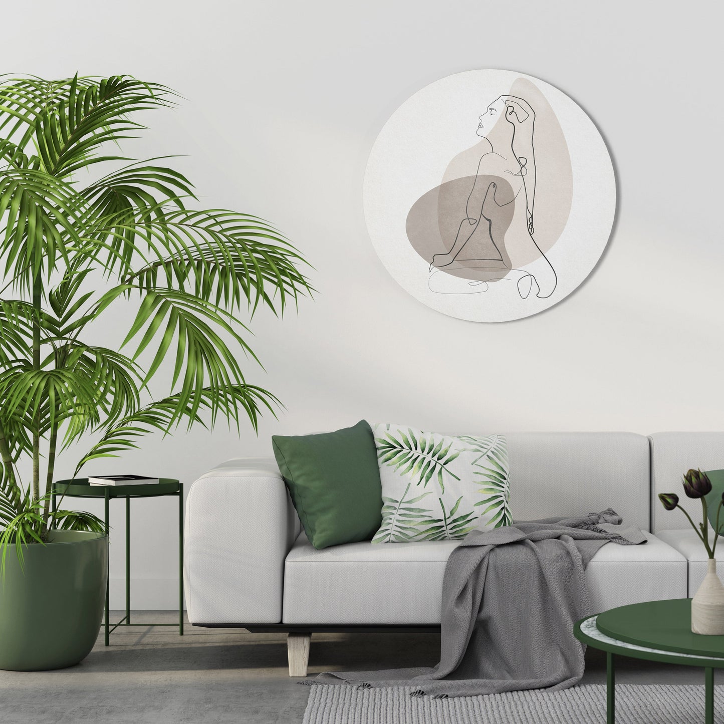 CONTORNI DI BELLEZZA Arte murale rotonda