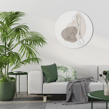 CONTORNI DI BELLEZZA Arte murale rotonda