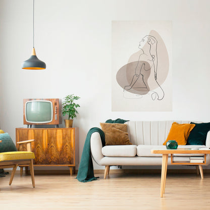 Poster verticale staccabile e attaccabile CONTORNI DI BELLEZZA