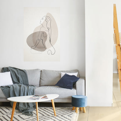 Poster verticale staccabile e attaccabile CONTORNI DI BELLEZZA