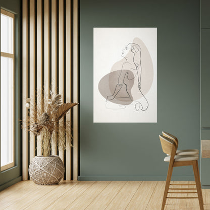 Poster verticale staccabile e attaccabile CONTORNI DI BELLEZZA