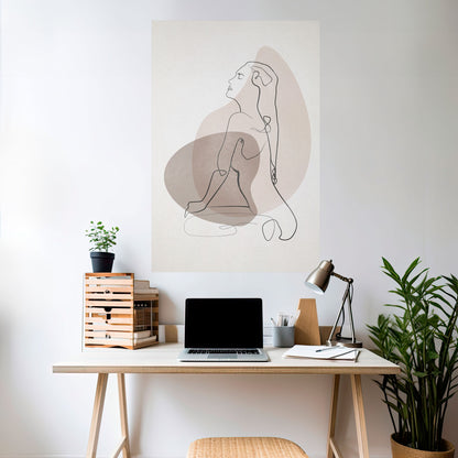 Poster verticale staccabile e attaccabile CONTORNI DI BELLEZZA