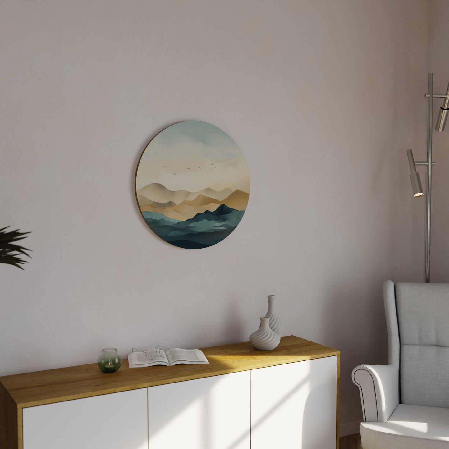MOUNTAIN MELODY - Decorazione murale rotonda