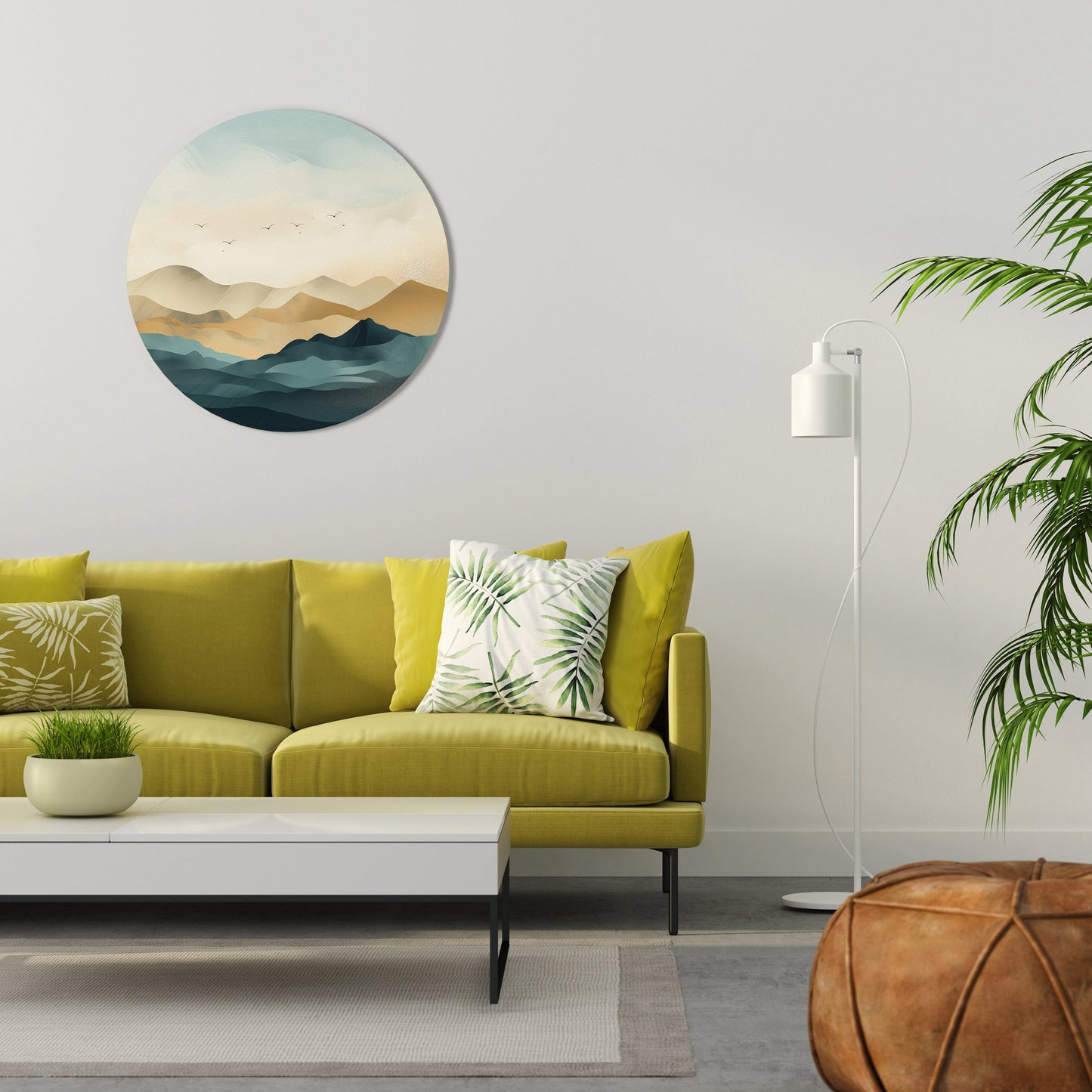 MOUNTAIN MELODY - Decorazione murale rotonda