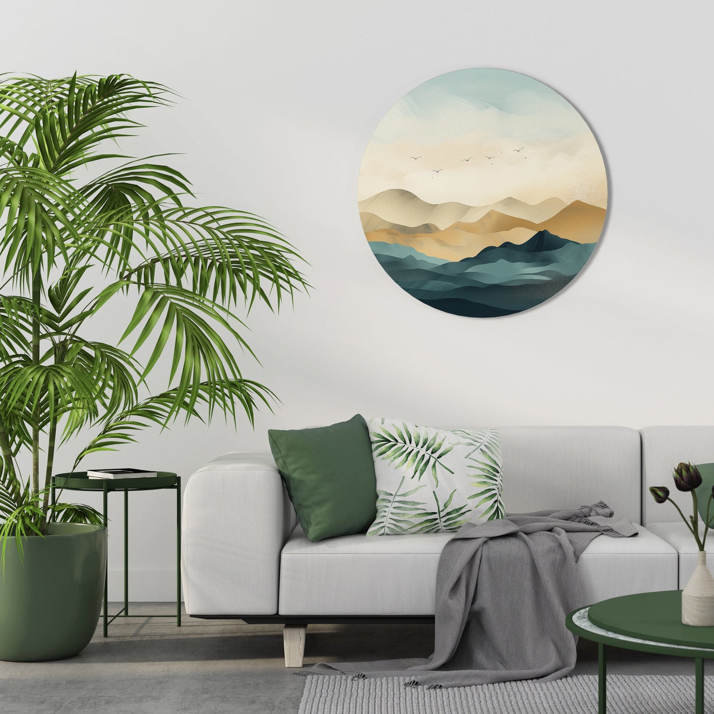 MOUNTAIN MELODY - Decorazione murale rotonda