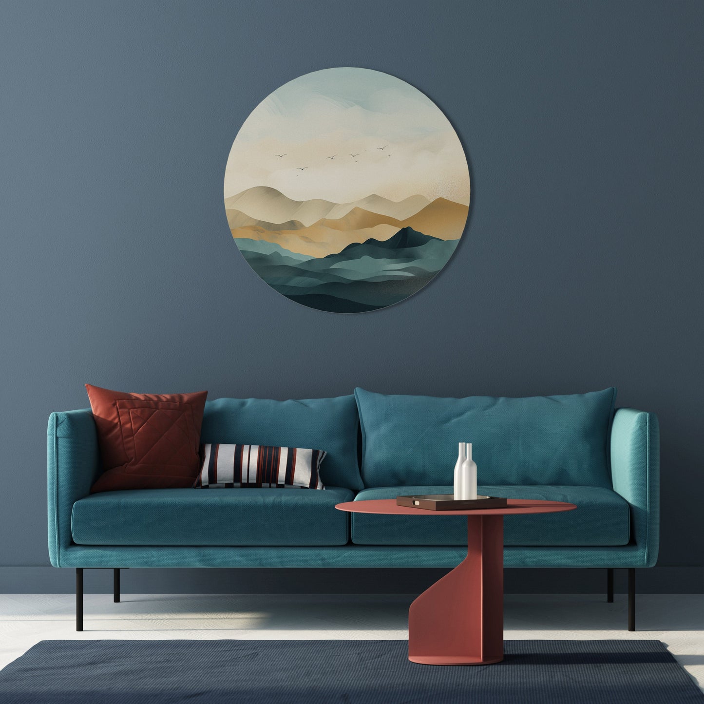 MOUNTAIN MELODY - Decorazione murale rotonda