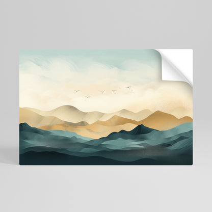 Poster orizzontale staccabile e attaccabile MOUNTAIN MELODY