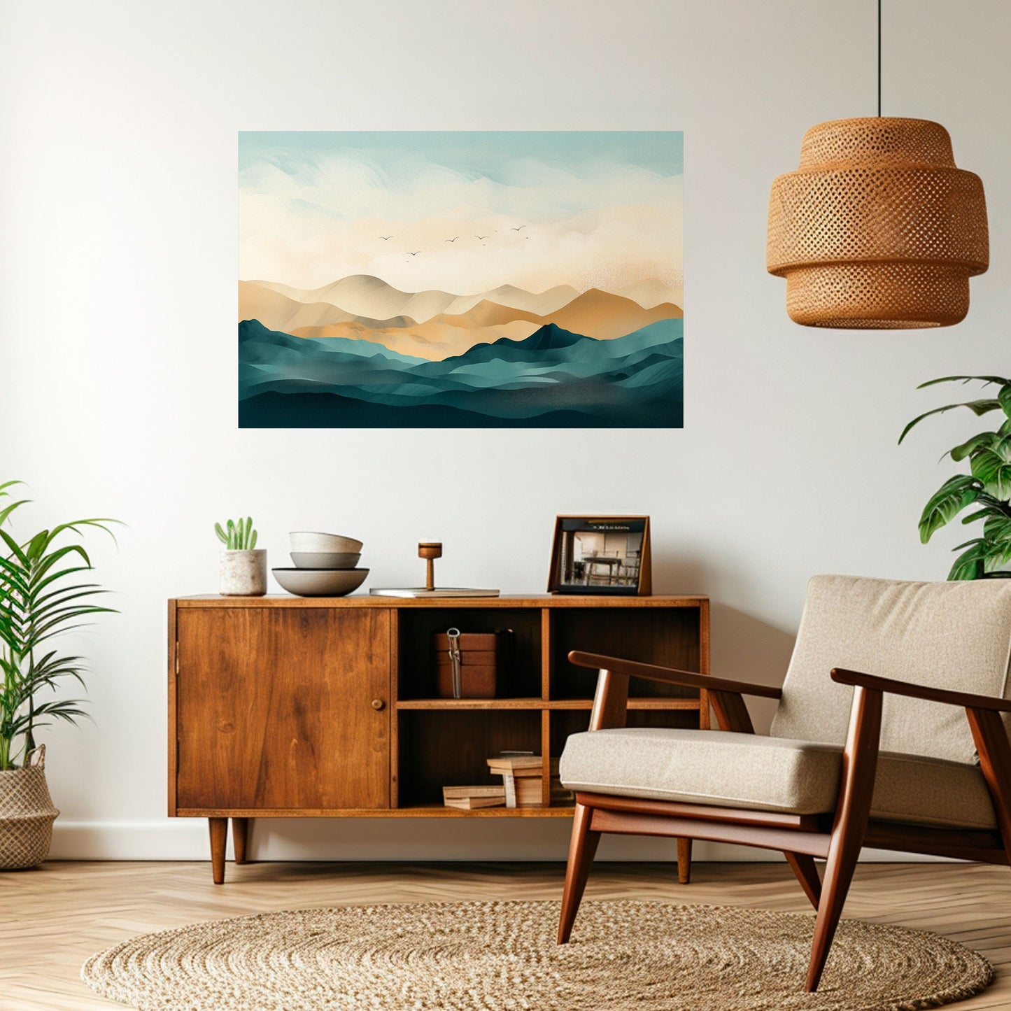 Poster orizzontale staccabile e attaccabile MOUNTAIN MELODY