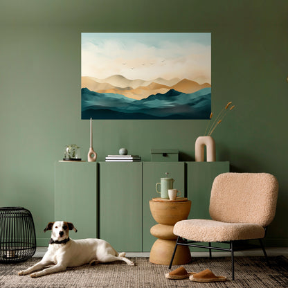 Poster orizzontale staccabile e attaccabile MOUNTAIN MELODY