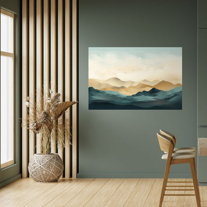 Poster orizzontale staccabile e attaccabile MOUNTAIN MELODY
