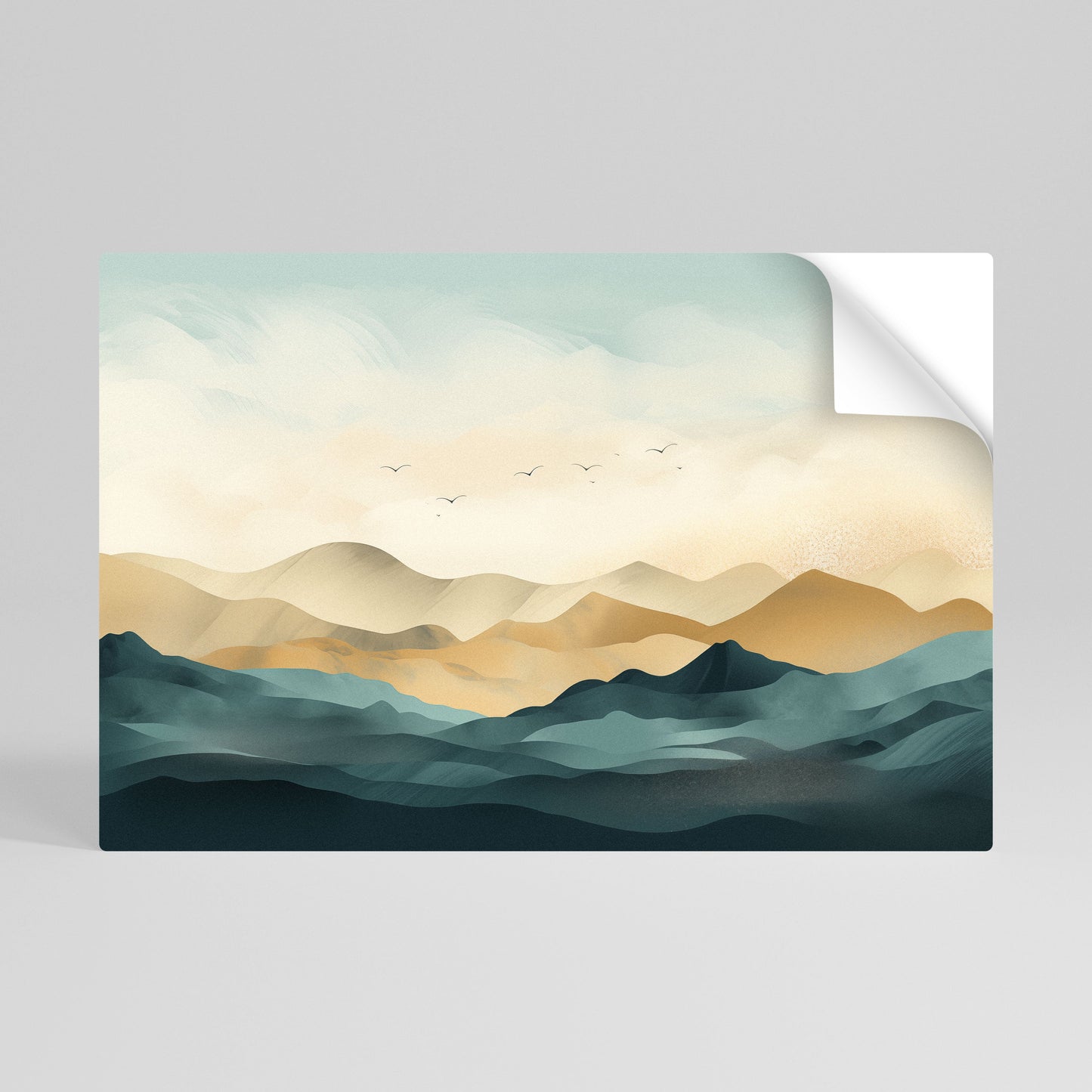 Poster orizzontale staccabile e attaccabile MOUNTAIN MELODY