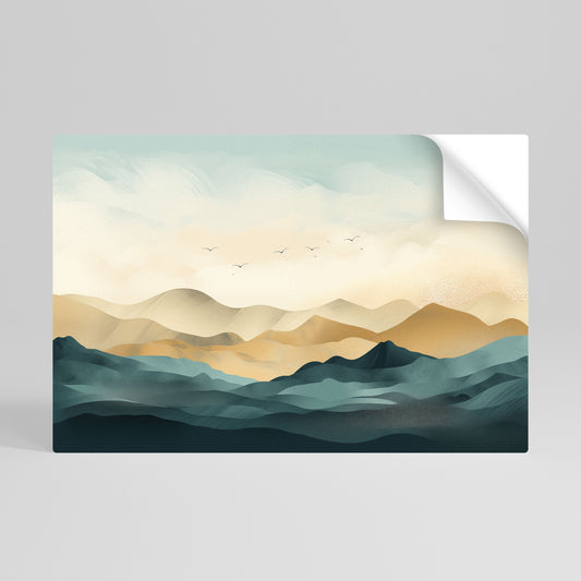 Poster orizzontale staccabile e attaccabile MOUNTAIN MELODY