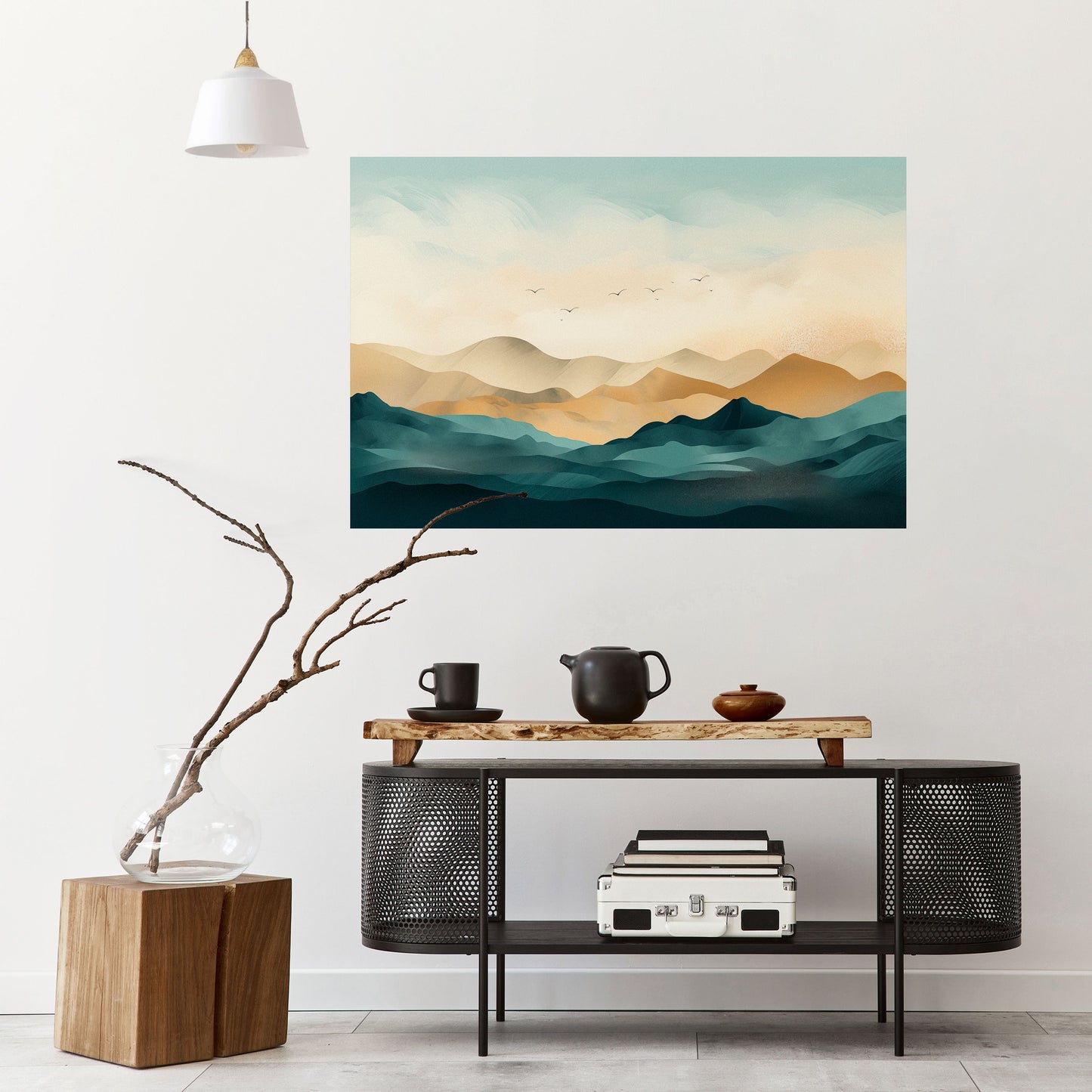 Poster orizzontale staccabile e attaccabile MOUNTAIN MELODY