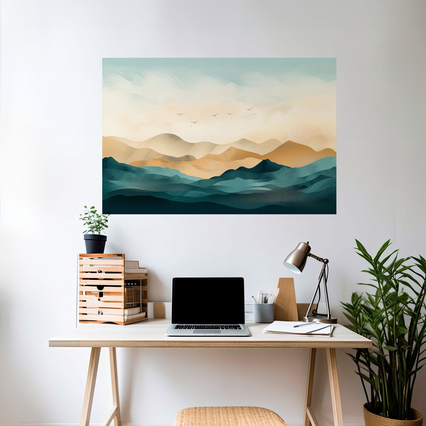 Poster orizzontale staccabile e attaccabile MOUNTAIN MELODY