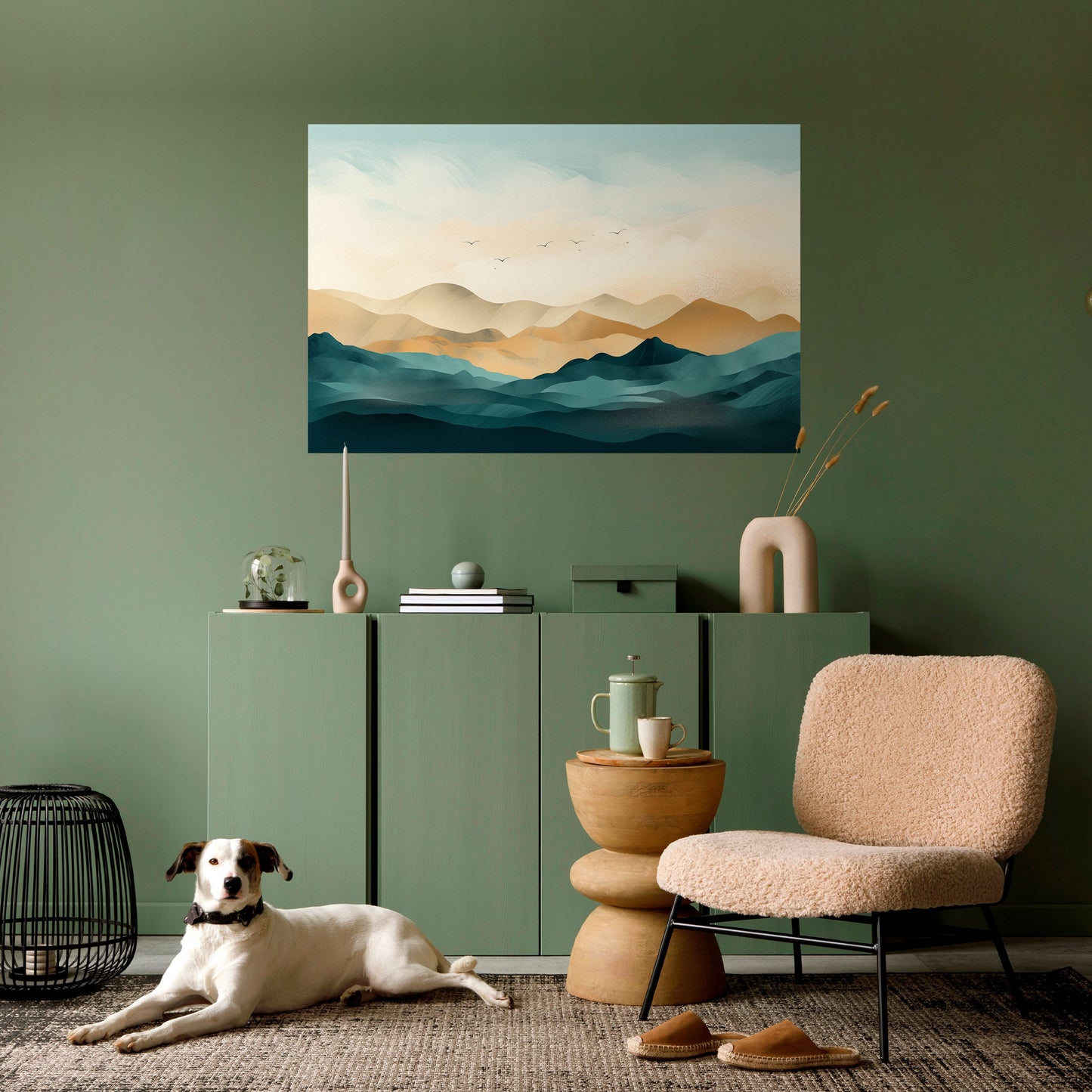 Poster orizzontale staccabile e attaccabile MOUNTAIN MELODY