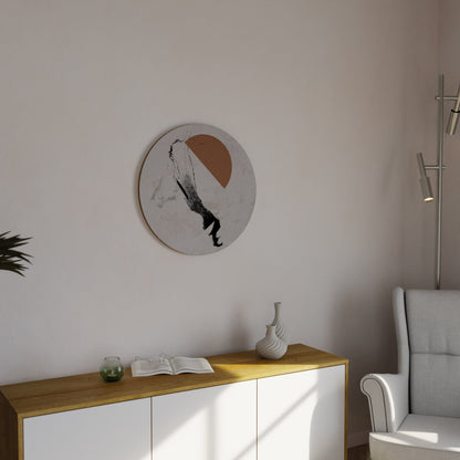 SHADOWS OF IMAGINATION Round Wall Art