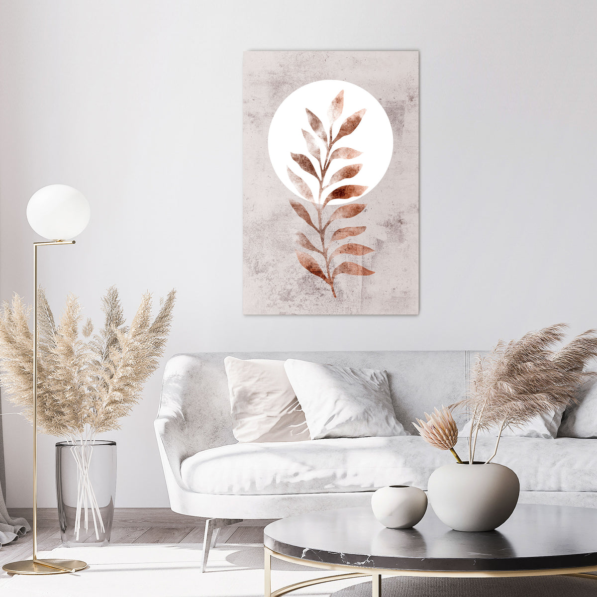 LEAF RADIANCE Stampa su tela verticale