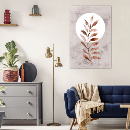 LEAF RADIANCE Stampa su tela verticale