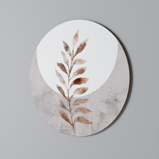 LEAF RADIANCE - Decorazione murale rotonda