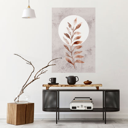 LEAF RADIANCE Poster verticale staccabile e attaccabile