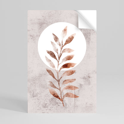 LEAF RADIANCE Poster verticale staccabile e attaccabile