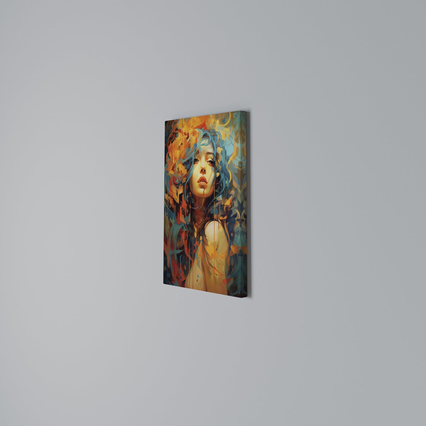 RAINBOW MUSE Vertical Canvas Print