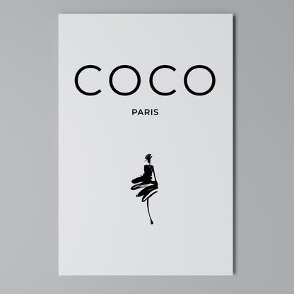 COCO CHANEL - TIMELESS ELEGANCE Stampa su Tela Verticale