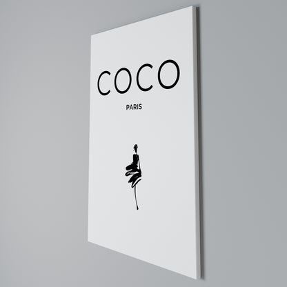 COCO CHANEL - TIMELESS ELEGANCE Stampa su Tela Verticale