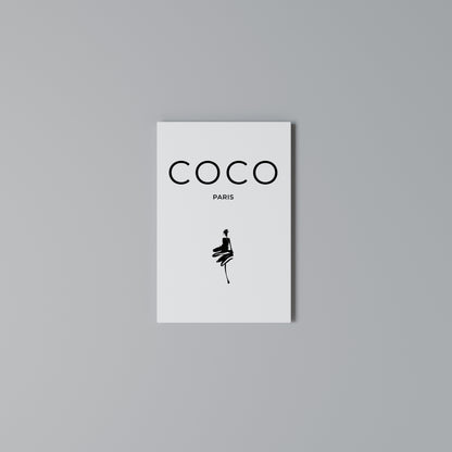 COCO CHANEL - TIMELESS ELEGANCE Stampa su Tela Verticale