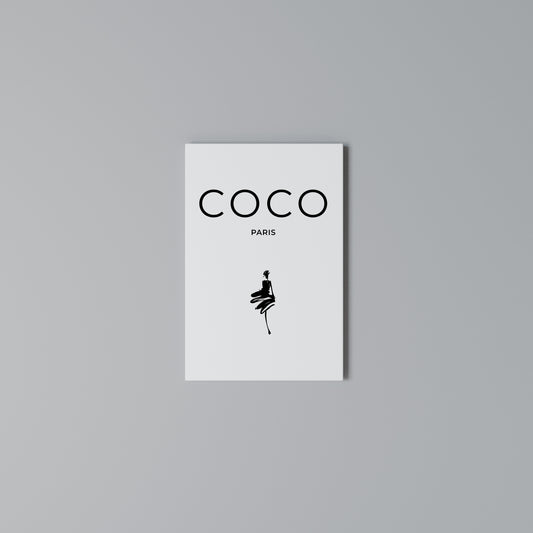 COCO CHANEL - TIMELESS ELEGANCE Stampa su Tela Verticale