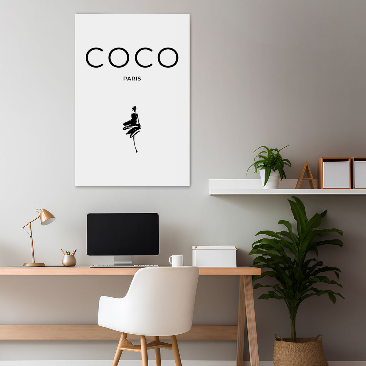COCO CHANEL - TIMELESS ELEGANCE Stampa su tela verticale