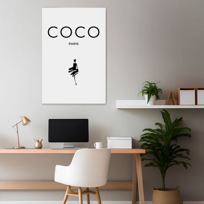 COCO CHANEL - TIMELESS ELEGANCE Stampa su tela verticale