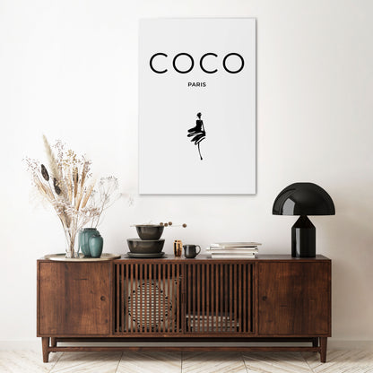 COCO CHANEL - TIMELESS ELEGANCE Stampa su tela verticale