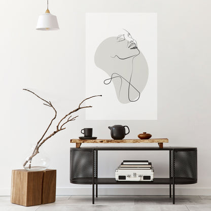 SOTTILE SEMPLICITÀ Poster verticale staccabile e attaccabile