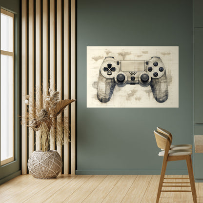 QUANTUM QUEST PAD Peel and Stick Horizontal Poster