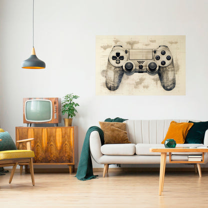 QUANTUM QUEST PAD Peel and Stick Horizontal Poster