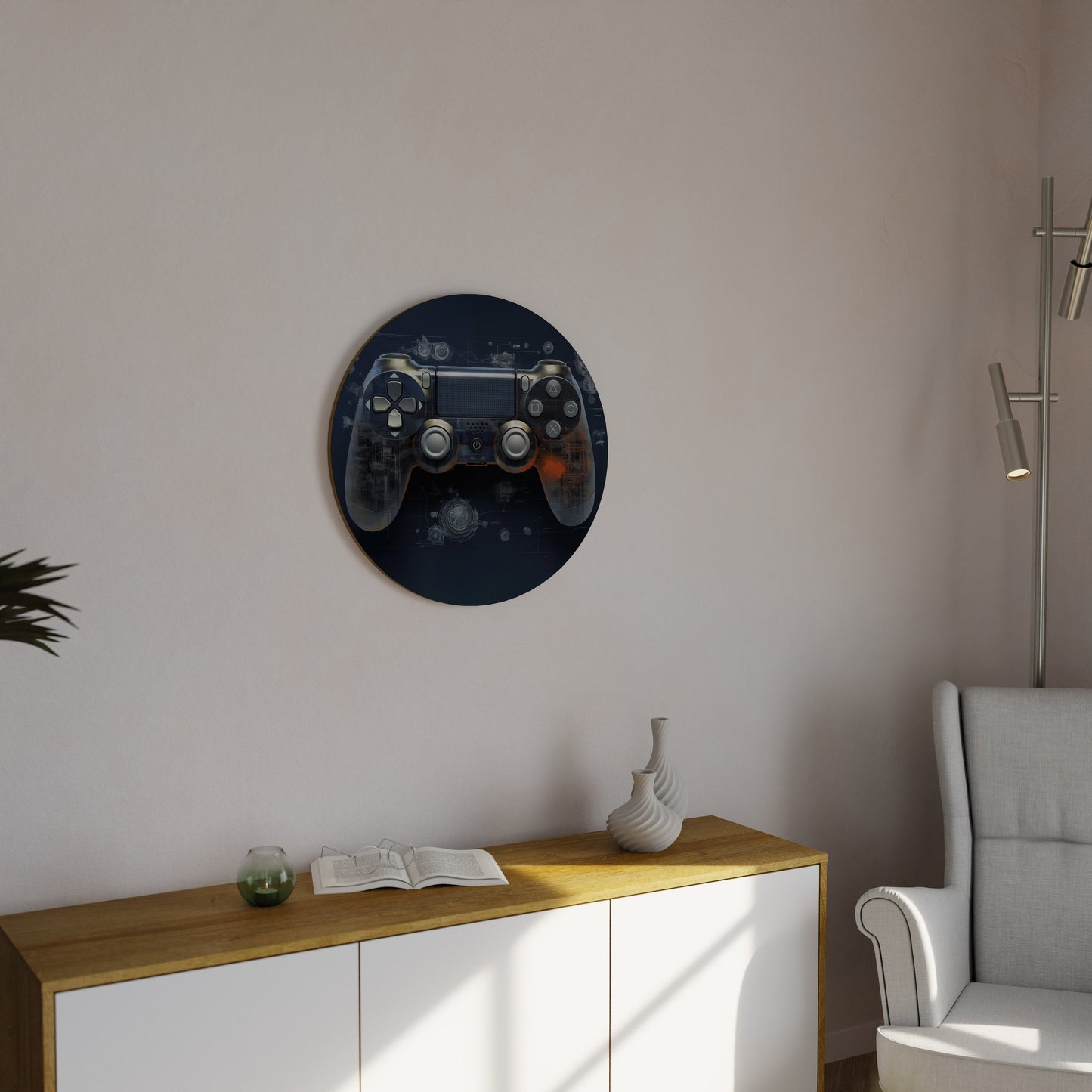 VIRTUAL VELOCITY PAD - Arte murale rotonda