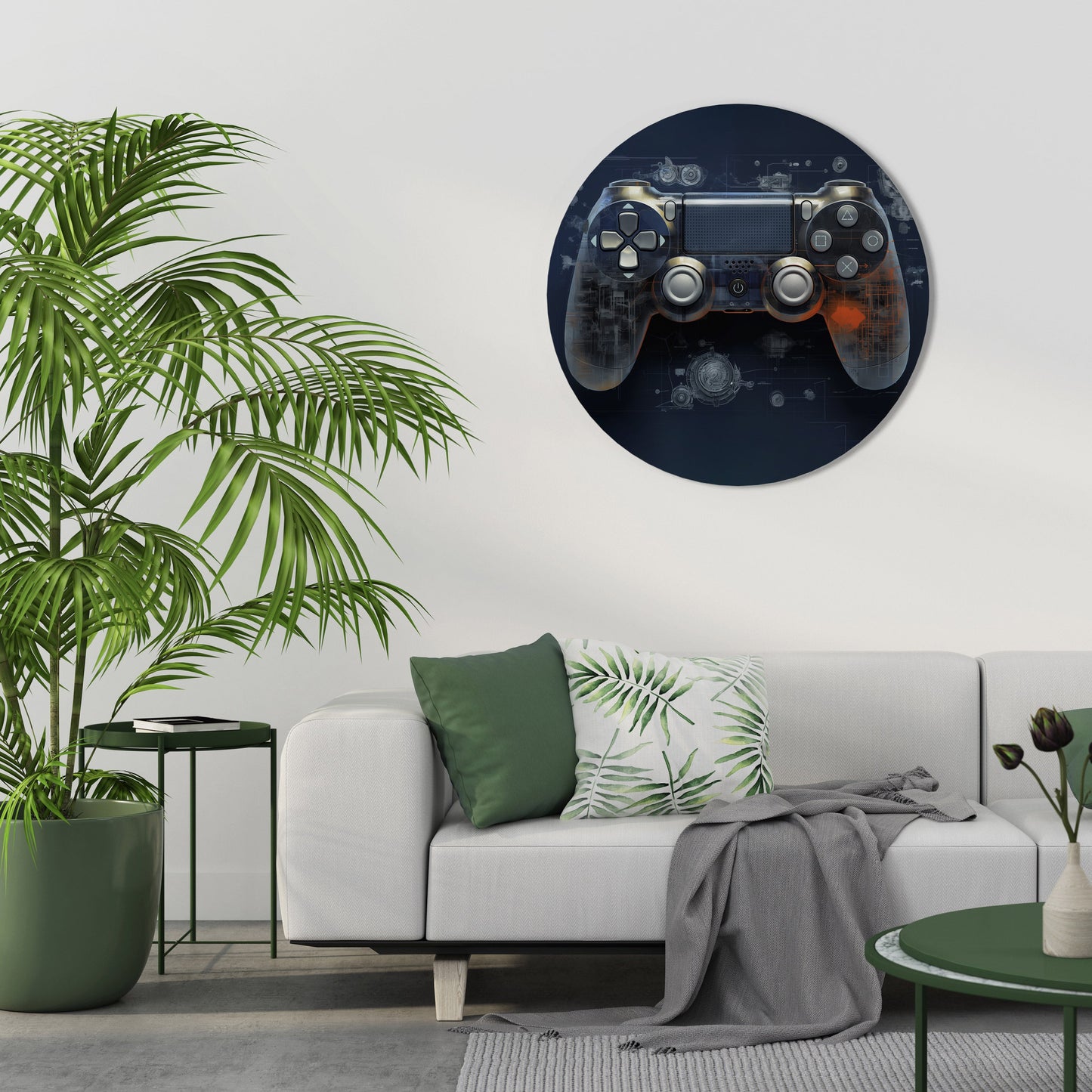 VIRTUAL VELOCITY PAD - Arte murale rotonda