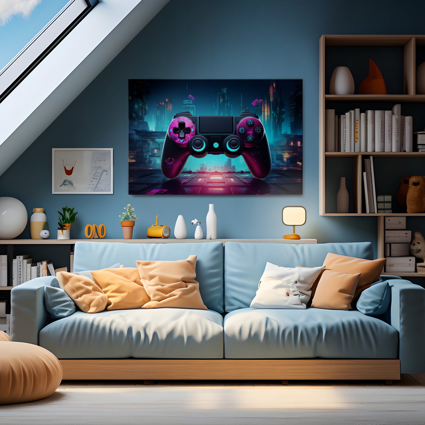 SYNTHWAVE PAD Stampa su tela orizzontale