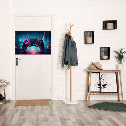 Poster orizzontale staccabile e attaccabile SYNTHWAVE PAD