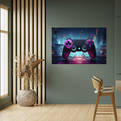 Poster orizzontale staccabile e attaccabile SYNTHWAVE PAD