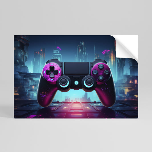 Poster orizzontale staccabile e attaccabile SYNTHWAVE PAD