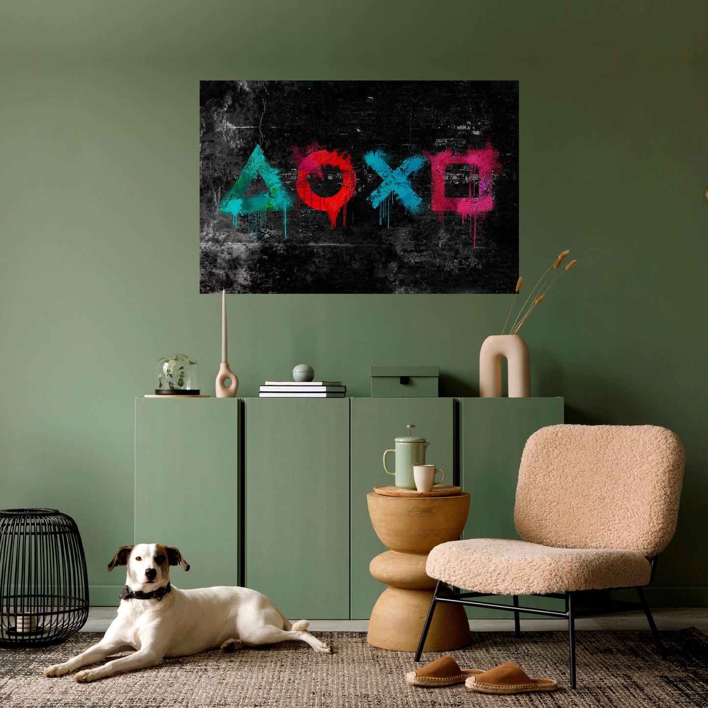 Poster orizzontale staccabile e attaccabile GAMER OUTLAWS