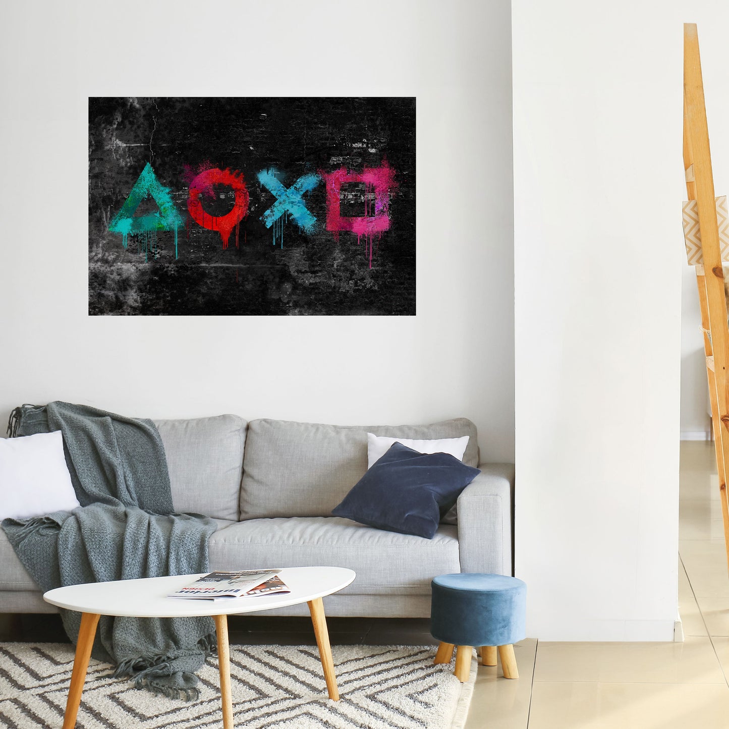 Poster orizzontale staccabile e attaccabile GAMER OUTLAWS
